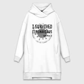 Платье-худи хлопок с принтом I SURVIVED CORONAVIRUS ,  |  | coronavirus | covid | covid 19 | covid19 | epidemic | ncov | pandemic | quarantine | survived | вирус | карантин | корона | коронавирус | пандемия | пережил | пережила | пересидел | пересидела | эпидемия