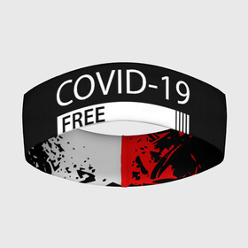 Повязка на голову 3D с принтом COVID 19 DON T TOUCH ME ,  |  | biohazard | covid 19 | don t touch me | free | mask | ncov | virus | биохазард | вирус | китай | коронавирус | маска | медицина | медицинская маска | не трогай меня | нков | эпидемия