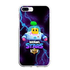 Чехол для iPhone 7Plus/8 Plus матовый с принтом Brawl Stars SPROUT , Силикон | Область печати: задняя сторона чехла, без боковых панелей | 8 bit | 8 бит | brawl | brawl stars | crow | leon | sprout | stars | бравл | бравл старс | браво старс | гроза | игра | компьютерная | кров | леон | молния | онлайн | старс