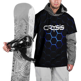 Накидка на куртку 3D с принтом CRYSIS , 100% полиэстер |  | action | crysis | cryteck | броня | кризис | шутер