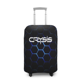 Чехол для чемодана 3D с принтом CRYSIS , 86% полиэфир, 14% спандекс | двустороннее нанесение принта, прорези для ручек и колес | action | crysis | cryteck | броня | кризис | шутер