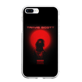 Чехол для iPhone 7Plus/8 Plus матовый с принтом TRAVIS SCOTT , Силикон | Область печати: задняя сторона чехла, без боковых панелей | america | astroworld | cactus jack | rap | travis scott | usa | wish you were here | америка | зарубежный реп | кактус джек | реп | сша | трэвис скотт