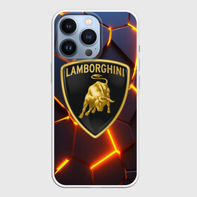 Чехол для iPhone 13 Pro с принтом LAMBORGHINI | ЛАМБОРГИНИ ,  |  | abstraction | auto | brand | geometry | hexagon | lamborghini | neon | paints | sport | stripes | texture | triangle | абстракция | авто | автомобиль | автомобильные | бренд | брызги | геометрия | краски | ламборгини | марка | машины | неон | неоновый