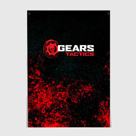 Постер с принтом GEARS TACTICS , 100% бумага
 | бумага, плотность 150 мг. Матовая, но за счет высокого коэффициента гладкости имеет небольшой блеск и дает на свету блики, но в отличии от глянцевой бумаги не покрыта лаком | gears 5 | gears of war | gears tactics