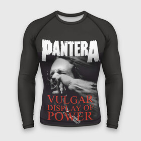 Мужской рашгард 3D с принтом PANTERA VULGAR OF POWER ,  |  | Тематика изображения на принте: pantera vulgar display of power | rock | вульгарный альбом | музыка | пантера | рок группа