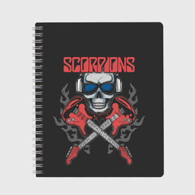 Тетрадь с принтом Scorpions , 100% бумага | 48 листов, плотность листов — 60 г/м2, плотность картонной обложки — 250 г/м2. Листы скреплены сбоку удобной пружинной спиралью. Уголки страниц и обложки скругленные. Цвет линий — светло-серый
 | klaus meine | live in munich | return to forever | rock music | scorpions | you like | клаус майне | маттиас ябс | рудольф шенкер | скорпионз