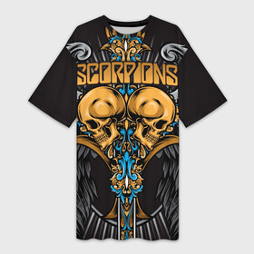 Платье-футболка 3D с принтом Scorpions ,  |  | klaus meine | live in munich | return to forever | rock music | scorpions | you like | клаус майне | маттиас ябс | рудольф шенкер | скорпионз