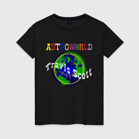 Женская футболка хлопок с принтом ASTROWORLD | ТРЕВИС СКОТ (Z) , 100% хлопок | прямой крой, круглый вырез горловины, длина до линии бедер, слегка спущенное плечо | 21 savage | astroworld | hip hop | juice wrld | quavo | rap | the weeknd | travis scott | астроворд | астроворлд | джеймс блейк | дрейк | кид кади | реп | рэп | стиви уандер | тревис скот | фрэнк оушен