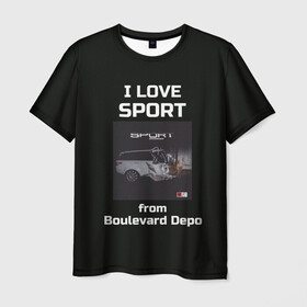 Мужская футболка 3D с принтом Sport  , 100% полиэфир | прямой крой, круглый вырез горловины, длина до линии бедер | boulevard depo | sport | бульвар | бульвар депо | депо | спорт