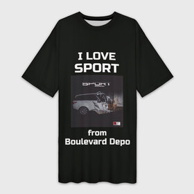 Платье-футболка 3D с принтом Sport ,  |  | boulevard depo | sport | бульвар | бульвар депо | депо | спорт