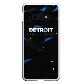 Чехол для Samsung S10E с принтом DETROIT BECOME HUMAN , Силикон | Область печати: задняя сторона чехла, без боковых панелей | action | ai | android | connor | detroit become human | game | rk 800 | rk 900 | андроиды | детектив | игра | игры | интерактивное кино | кара | коннор | логотип | маркус | роботы | фирменный стиль | экшн