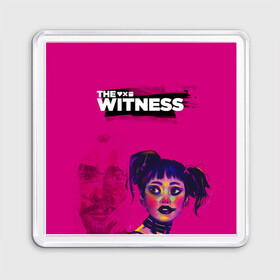 Магнит 55*55 с принтом The Witness , Пластик | Размер: 65*65 мм; Размер печати: 55*55 мм | love death  robots | love death and robots | love death robots | sonnies edge | the witness | witness | zima blue