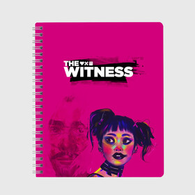 Тетрадь с принтом The Witness , 100% бумага | 48 листов, плотность листов — 60 г/м2, плотность картонной обложки — 250 г/м2. Листы скреплены сбоку удобной пружинной спиралью. Уголки страниц и обложки скругленные. Цвет линий — светло-серый
 | love death  robots | love death and robots | love death robots | sonnies edge | the witness | witness | zima blue