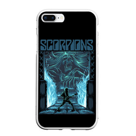 Чехол для iPhone 7Plus/8 Plus матовый с принтом Scorpions , Силикон | Область печати: задняя сторона чехла, без боковых панелей | Тематика изображения на принте: klaus meine | live in munich | return to forever | rock music | scorpions | you like | клаус майне | маттиас ябс | рудольф шенкер | скорпионз