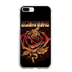 Чехол для iPhone 7Plus/8 Plus матовый с принтом Scorpions , Силикон | Область печати: задняя сторона чехла, без боковых панелей | klaus meine | live in munich | return to forever | rock music | scorpions | you like | клаус майне | маттиас ябс | рудольф шенкер | скорпионз