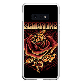 Чехол для Samsung S10E с принтом Scorpions , Силикон | Область печати: задняя сторона чехла, без боковых панелей | Тематика изображения на принте: klaus meine | live in munich | return to forever | rock music | scorpions | you like | клаус майне | маттиас ябс | рудольф шенкер | скорпионз