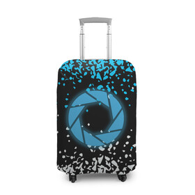 Чехол для чемодана 3D с принтом Portal , 86% полиэфир, 14% спандекс | двустороннее нанесение принта, прорези для ручек и колес | aperture science | black mesa xen | half life | portal | portal 2 | valve | игра | портал