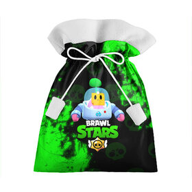 Подарочный 3D мешок с принтом BRAWL STARS SPROUT , 100% полиэстер | Размер: 29*39 см | brawl | brawl stars | brawl stars sprout | clash | sprout | бравл старс | игра | мобильные игры | спраут