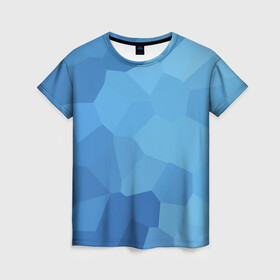 Женская футболка 3D с принтом Пикси кристаллы  , 100% полиэфир ( синтетическое хлопкоподобное полотно) | прямой крой, круглый вырез горловины, длина до линии бедер | абстракция | волны | геометрия | градиент | графен | графика | карбон | квадрат | кожа | коллаж | кристаллы | кубизм | линия | мозаика | палитра | пиксели | пикси | поп | радуга | радужная | сетка | сеть