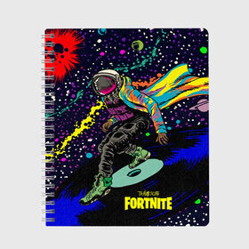 Тетрадь с принтом TRAVIS SCOTT+FORTNITE , 100% бумага | 48 листов, плотность листов — 60 г/м2, плотность картонной обложки — 250 г/м2. Листы скреплены сбоку удобной пружинной спиралью. Уголки страниц и обложки скругленные. Цвет линий — светло-серый
 | america | astro jack | astroworld | cactus jack | fortnite | fortnite 2 | fortnite х | rap | travis scott | usa | wish you were here | америка | астро джек | зарубежный реп | кактус джек | реп | сша | трэвис скотт | фортнайт | фортнайт 2