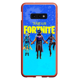 Чехол для Samsung S10E с принтом TRAVIS SCOTT+FORTNITE , Силикон | Область печати: задняя сторона чехла, без боковых панелей | Тематика изображения на принте: america | astro jack | astroworld | cactus jack | fortnite | fortnite 2 | fortnite х | rap | travis scott | usa | wish you were here | америка | астро джек | зарубежный реп | кактус джек | реп | сша | трэвис скотт | фортнайт | фортнайт 2