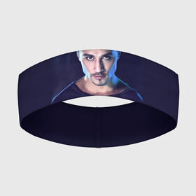 Повязка на голову 3D с принтом Дима Билан ,  |  | Тематика изображения на принте: актер | билан | дима | певец
