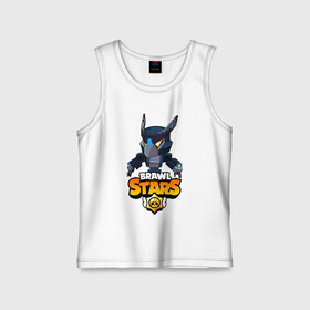 Детская майка хлопок с принтом BRAWL STARS CROW BLACK ,  |  | bibi | brawl stars | crow | leon | leon shark | max | mecha crow | mr.p | phoenix | sally leon | sprout | stars | unicorn | virus 8 bit | werewolf | биби | ворон | леон | оборотень | пингвин