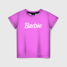 Детская футболка 3D с принтом Barbie , 100% гипоаллергенный полиэфир | прямой крой, круглый вырез горловины, длина до линии бедер, чуть спущенное плечо, ткань немного тянется | Тематика изображения на принте: barbie | барби | кукла | кукла барби