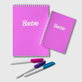Блокнот с принтом Barbie , 100% бумага | 48 листов, плотность листов — 60 г/м2, плотность картонной обложки — 250 г/м2. Листы скреплены удобной пружинной спиралью. Цвет линий — светло-серый
 | barbie | барби | кукла | кукла барби