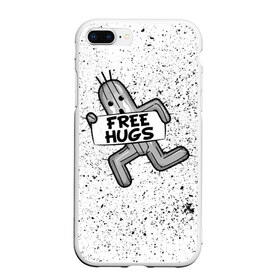 Чехол для iPhone 7Plus/8 Plus матовый с принтом FREE HUGS , Силикон | Область печати: задняя сторона чехла, без боковых панелей | 7 remake | aerith | fantasy | ff7 | final | ps4 | red | shinra | square enix | vii remake | vii ремейк | айрис | последняя | ред | фантазия | фф7 | шинра