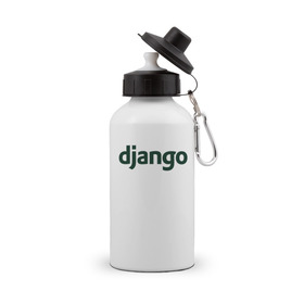 Бутылка спортивная с принтом Django , металл | емкость — 500 мл, в комплекте две пластиковые крышки и карабин для крепления | django | джанго