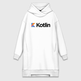 Платье-худи хлопок с принтом Kotlin ,  |  | kotlin | котлин