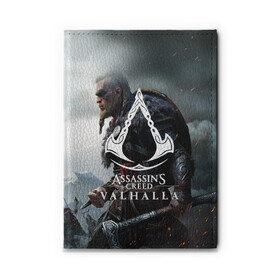 Обложка для автодокументов с принтом ASSASSIN`S CREED VALHALLA , натуральная кожа |  размер 19,9*13 см; внутри 4 больших “конверта” для документов и один маленький отдел — туда идеально встанут права | Тематика изображения на принте: slayer | valhalla | vikings | асасин | ассасин крид | ассассин | вальхалла | викинги | тамплиеры