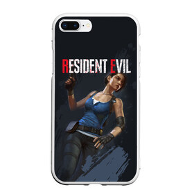 Чехол для iPhone 7Plus/8 Plus матовый с принтом Resident Evil , Силикон | Область печати: задняя сторона чехла, без боковых панелей | jill valentine | nemesis | racoon city | resident evil | resident evil 3 | обитель зла | ракун сити