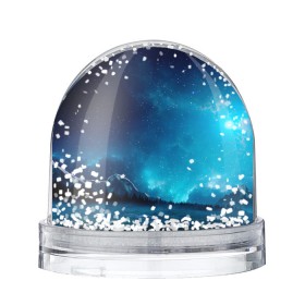 Снежный шар с принтом Ночное поле , Пластик | Изображение внутри шара печатается на глянцевой фотобумаге с двух сторон | горы | звёздное небо | небо | ночь | облака | поле