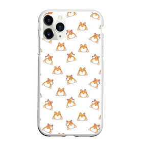 Чехол для iPhone 11 Pro Max матовый с принтом Corgi , Силикон |  | animal | corgi | dog | kids | pattern | дети | животные | корги | лето | малыши | паттерн | собаки | текстура