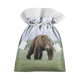 Подарочный 3D мешок с принтом Россия , 100% полиэстер | Размер: 29*39 см | bear | field | fur | muzzle | nature | paws | russia | лапы | медведь | поле | природа | россия