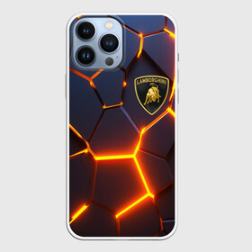 Чехол для iPhone 13 Pro Max с принтом LAMBORGHINI | 3D ПЛИТЫ ,  |  | Тематика изображения на принте: auto | brand | lamborghini | sport | авто | автомобиль | автомобильные | бренд | ламборгини | марка | машины | спорт