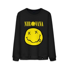 Мужской свитшот хлопок с принтом NIRVANA , 100% хлопок |  | Тематика изображения на принте: nirvana | nirvana smells | nirvana smells like | teen spirit | курт кобейн | нирвана | нирвана песни.