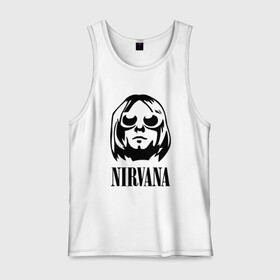 Мужская майка хлопок с принтом NIRVANA , 100% хлопок |  | nirvana | nirvana smells | nirvana smells like | teen spirit | курт кобейн | нирвана | нирвана песни.