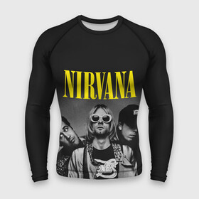 Мужской рашгард 3D с принтом NIRVANA ,  |  | nirvana | nirvana smells | nirvana smells like | teen spirit | курт кобейн | нирвана | нирвана песни.