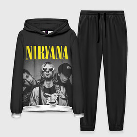 Мужской костюм 3D (с толстовкой) с принтом NIRVANA ,  |  | nirvana | nirvana smells | nirvana smells like | teen spirit | курт кобейн | нирвана | нирвана песни.