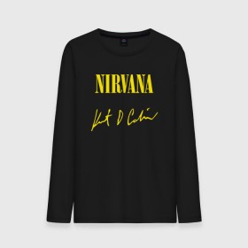 Мужской лонгслив хлопок с принтом NIRVANA АВТОГРАФ КУРТА КОБЕЙНА , 100% хлопок |  | nirvana | nirvana smells | nirvana smells like | teen spirit | курт кобейн | нирвана | нирвана песни.