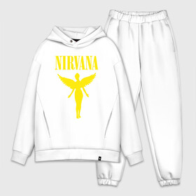 Мужской костюм хлопок OVERSIZE с принтом NIRVANA ,  |  | nirvana | nirvana smells | nirvana smells like | teen spirit | курт кобейн | нирвана | нирвана песни.
