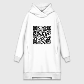 Платье-худи хлопок с принтом Цитата из великого романа ,  |  | covid 19 | pandemic | qr code | virus | вирус | код | коронавирус | эпидемия