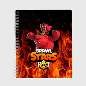 Тетрадь с принтом Nita Brawl Stars , 100% бумага | 48 листов, плотность листов — 60 г/м2, плотность картонной обложки — 250 г/м2. Листы скреплены сбоку удобной пружинной спиралью. Уголки страниц и обложки скругленные. Цвет линий — светло-серый
 | Тематика изображения на принте: bear | brawl | brawl stars | nita | nita bear | nita brawl | бравл | бравл старс | нита | нита бравл | нита медведь