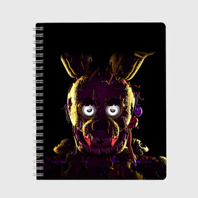 Тетрадь с принтом FNAF [2] , 100% бумага | 48 листов, плотность листов — 60 г/м2, плотность картонной обложки — 250 г/м2. Листы скреплены сбоку удобной пружинной спиралью. Уголки страниц и обложки скругленные. Цвет линий — светло-серый
 | Тематика изображения на принте: bonnie | chika | five nights at freddys | foxy | freddy | game | horror | бони | пять ночей с фредди | фнаф | фокси | фредди | чика