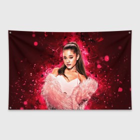 Флаг-баннер с принтом Ariana , 100% полиэстер | размер 67 х 109 см, плотность ткани — 95 г/м2; по краям флага есть четыре люверса для крепления | ariana grande | music | singer | альбом | ариана гранде | арт | девушки | звезда | знаменитость | любимые | музыка | певцы | персонаж | портрет | сша