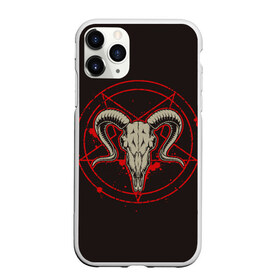 Чехол для iPhone 11 Pro Max матовый с принтом Культ , Силикон |  | demon | devil | fashion | goat | hell | horror | monster | satan | skull | style | ад | демон | дьявол | козёл | мода | монстр | сатана | стиль | ужас | череп