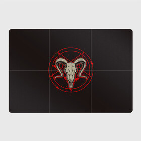 Магнитный плакат 3Х2 с принтом Культ , Полимерный материал с магнитным слоем | 6 деталей размером 9*9 см | demon | devil | fashion | goat | hell | horror | monster | satan | skull | style | ад | демон | дьявол | козёл | мода | монстр | сатана | стиль | ужас | череп